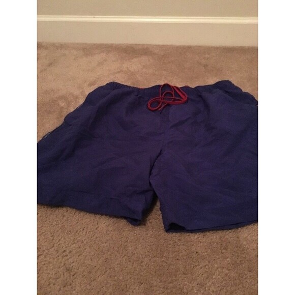 1pc Chaps Ralph Lauren Men's Blue Red Swim Shorts TrunksBrief Liner Size XL